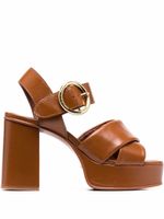 See by Chloé sandales Lyna 105 mm en cuir - Marron