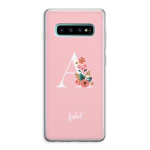 Pink Bouquet: Samsung Galaxy S10 Plus Transparant Hoesje