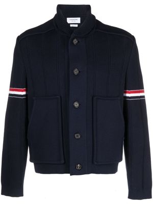 Thom Browne surchemise à simple boutonnage - Bleu