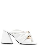 JW Anderson mules Chain Twist en cuir - Blanc