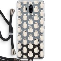 Uilen: LG G7 Thinq Transparant Hoesje met koord
