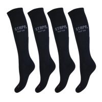 STAPP Horse Paardrijsokken Compressie 4-pack Zwart / Grijs-43/46