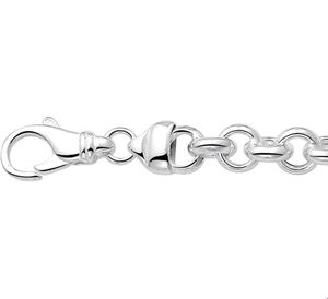 Armband Jasseronschakel zilver 8,5 mm 20 cm