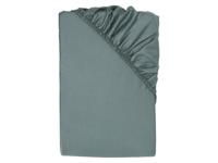 LIVARNO Satijnen hoeslaken 180-200 x 200 cm (Blauw)