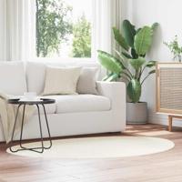 Tapijt HUARTE Crème 100 x 200 cm Polyester