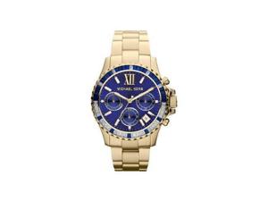 Michael Kors dames Everest MK5754 blauw roestvrij staal quartz modehorloge
