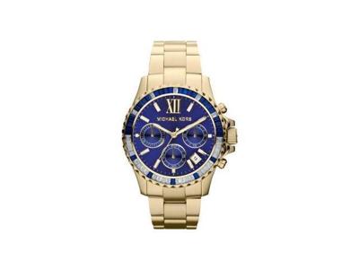 Michael Kors dames Everest MK5754 blauw roestvrij staal quartz modehorloge