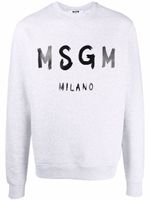 MSGM sweat à logo imprimé - Gris - thumbnail