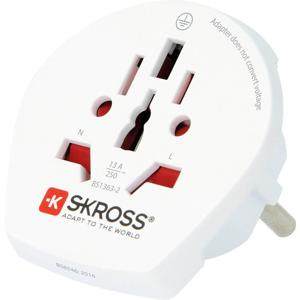 Skross 1500211-E netstekker adapter Type F Universeel Wit