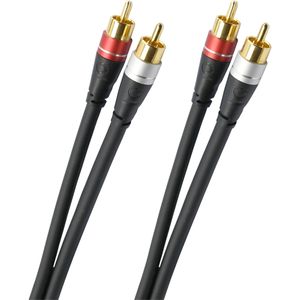 Oehlbach SL RCA CABLE 2,0 M Luidspreker kabel Zwart