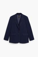 Geborduurde stiksels blazer - BLUE - XL
