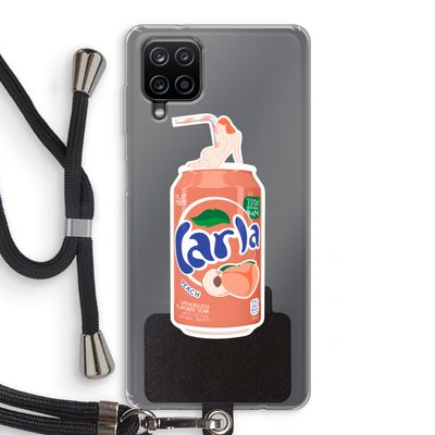 S(peach)less: Samsung Galaxy A12 Transparant Hoesje met koord