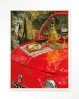 Urban Cotton Wandkleed 'Meranda' 110 x 145cm in Floating Frame - off white