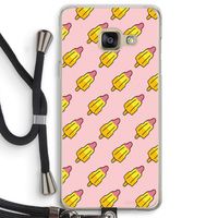 Waterijsjes: Samsung Galaxy A3 (2016) Transparant Hoesje met koord