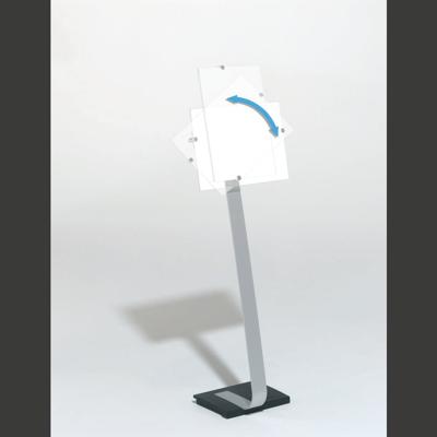 Durable 481923 Vloerstatief Zilver (b x h x d) 302 x 1250 x 280 mm DIN A3 staand, DIN A3 liggend