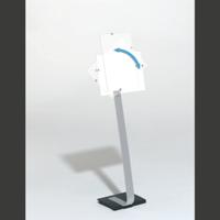 Durable 481923 Vloerstatief Zilver (b x h x d) 302 x 1250 x 280 mm DIN A3 staand, DIN A3 liggend
