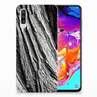 Bumper Hoesje Samsung Galaxy A70 Boomschors Grijs
