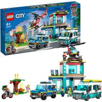 LEGO City - Hoofdkwartier van hulpdienstvoertuigen constructiespeelgoed 60371 - thumbnail