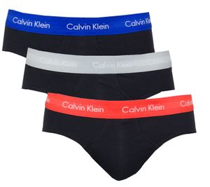 Calvin Klein slips cotton stretch 3-pack zwart