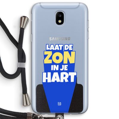 Laat de zon in je hart: Samsung Galaxy J5 (2017) Transparant Hoesje met koord