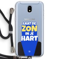 Laat de zon in je hart: Samsung Galaxy J5 (2017) Transparant Hoesje met koord