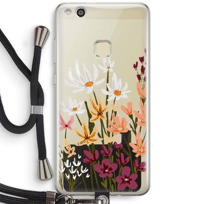 Painted wildflowers: Huawei Ascend P10 Lite Transparant Hoesje met koord