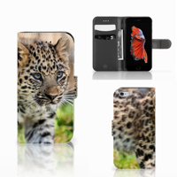 Apple iPhone 6 | 6s | Telefoonhoesje | Met pasjeshouder | Baby Luipaard