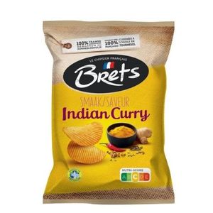 Brets Brets - Indian Curry Chips 125 Gram 10 Stuks