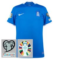 Griekenland Shirt Uit 2023-2024 + EK 2024 Kwalificatie Badges