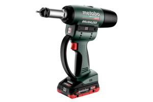 Metabo NMP 18 LTX BL M10 | Accu-Blindklinknagelpistool | 18 V | 2 x 4.0 Ah | Lader ASC 55 | Metabox 145 M - 601788800