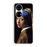 The Pearl Earring: Huawei P50 Transparant Hoesje