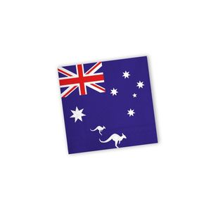 Papieren Australie vlag thema servetten 60 st   -