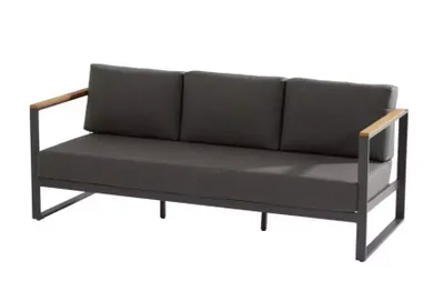 Montigo 3 seater bench with teak arms