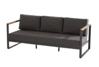 Montigo 3 seater bench with teak arms