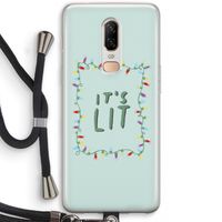 It's Lit: OnePlus 6 Transparant Hoesje met koord