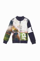 Omkeerbaar sweatshirt met voetbal - BLUE - 13/14