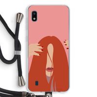 Woke up like this: Samsung Galaxy A10 Transparant Hoesje met koord