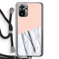A touch of peach: Xiaomi Redmi Note 10S Transparant Hoesje met koord