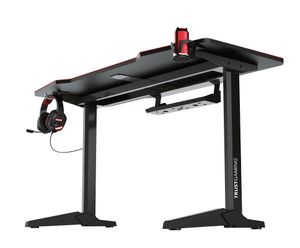 Trust GXT 1175 Imperius XL Gaming Desk - Zwart, Rood