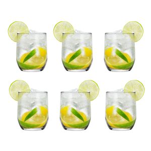 Glasmark Drinkglazen/waterglazen Tumblers - transparant glas - 18x stuks - 300 ml