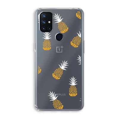 Ananasjes: OnePlus Nord N10 5G Transparant Hoesje