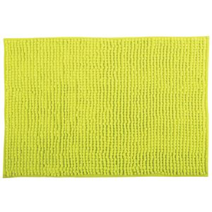 MSV Badkamerkleed/badmat voor op de vloer - appelgroen - 40 x 60 cm - Microvezel   -