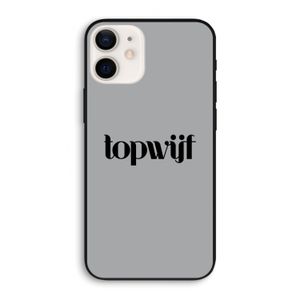 Topwijf Grijs Zwart: iPhone 12 Pro Biologisch afbreekbaar hoesje