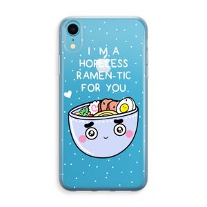 I'm A Hopeless Ramen-Tic For You: iPhone XR Transparant Hoesje