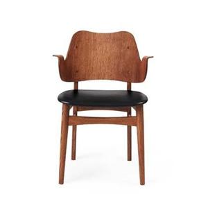 Warm Nordic Gesture stoel zitting gestoffeerd Prescott 207 teak