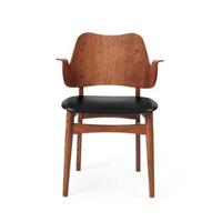 Warm Nordic Gesture stoel zitting gestoffeerd Prescott 207 teak