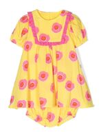 Stella McCartney Kids robe fleurie à manches bouffantes - Jaune - thumbnail