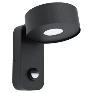 Eglo Led muurspotPalosco 6w - 3000K met bewegingssensor zwart - 98738