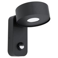 Eglo Led muurspotPalosco 6w - 3000K met bewegingssensor zwart - 98738