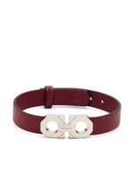 Ferragamo bracelet Gancini en cuir - Rouge